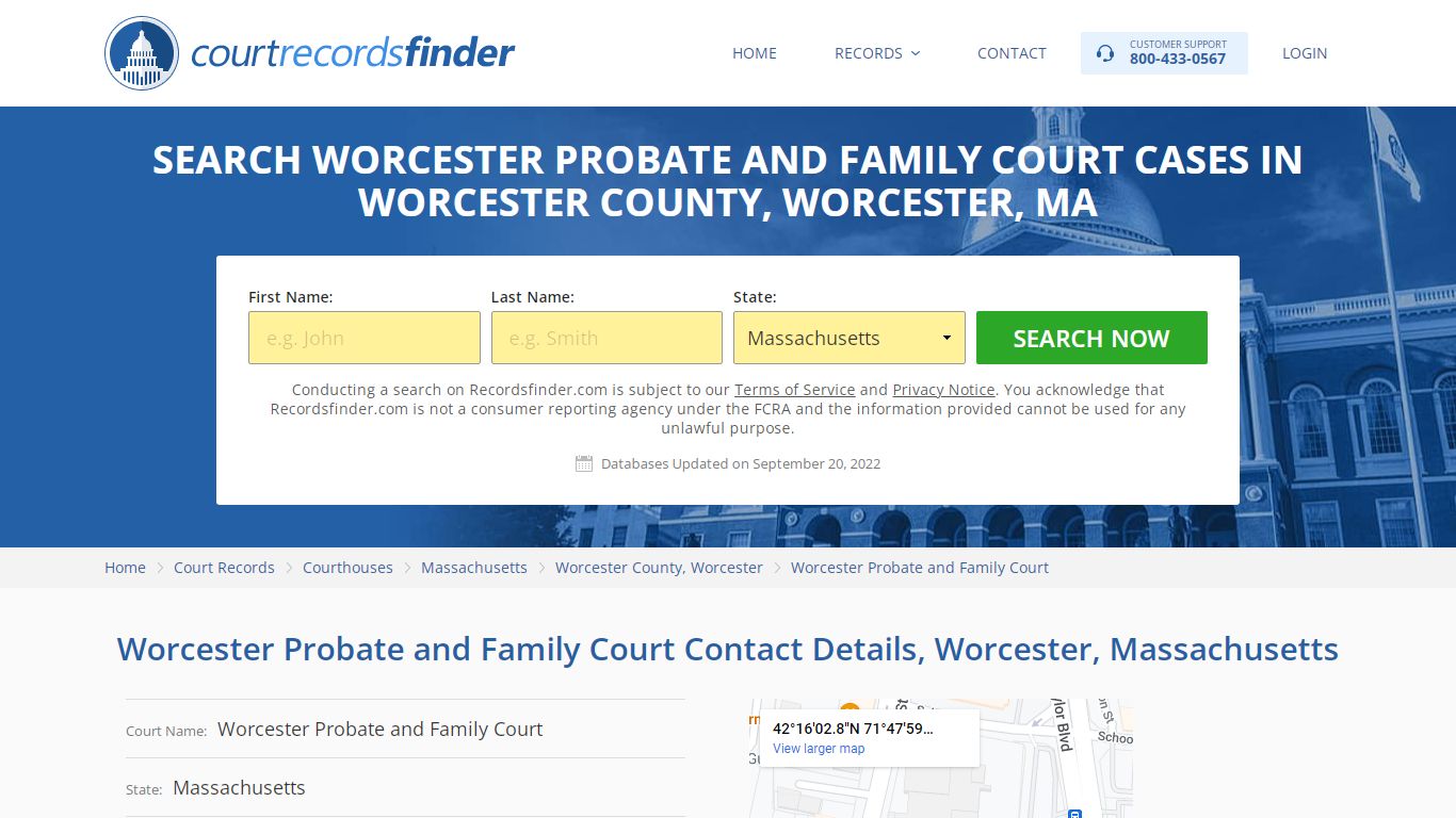 Worcester Probate and Family Court Case Search - Worcester County, MA ...